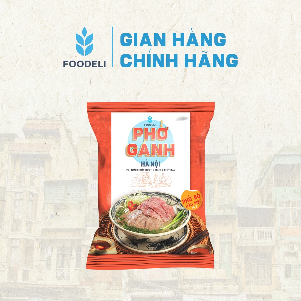 Phở Gánh Hà Nội ăn liền - Phở Bò Đặc Biệt
