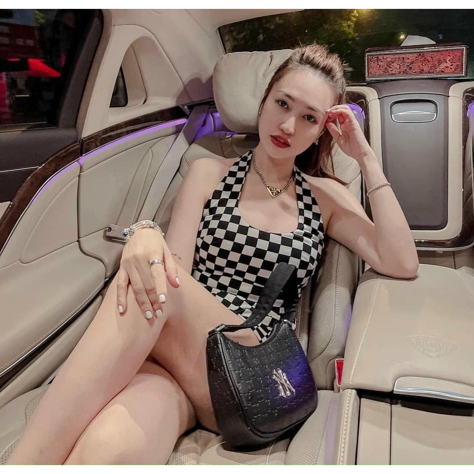 Túi Kẹp Nách Da In Chìm NY mẫu mới hot trend 2023 ShopDuyenCuong2356