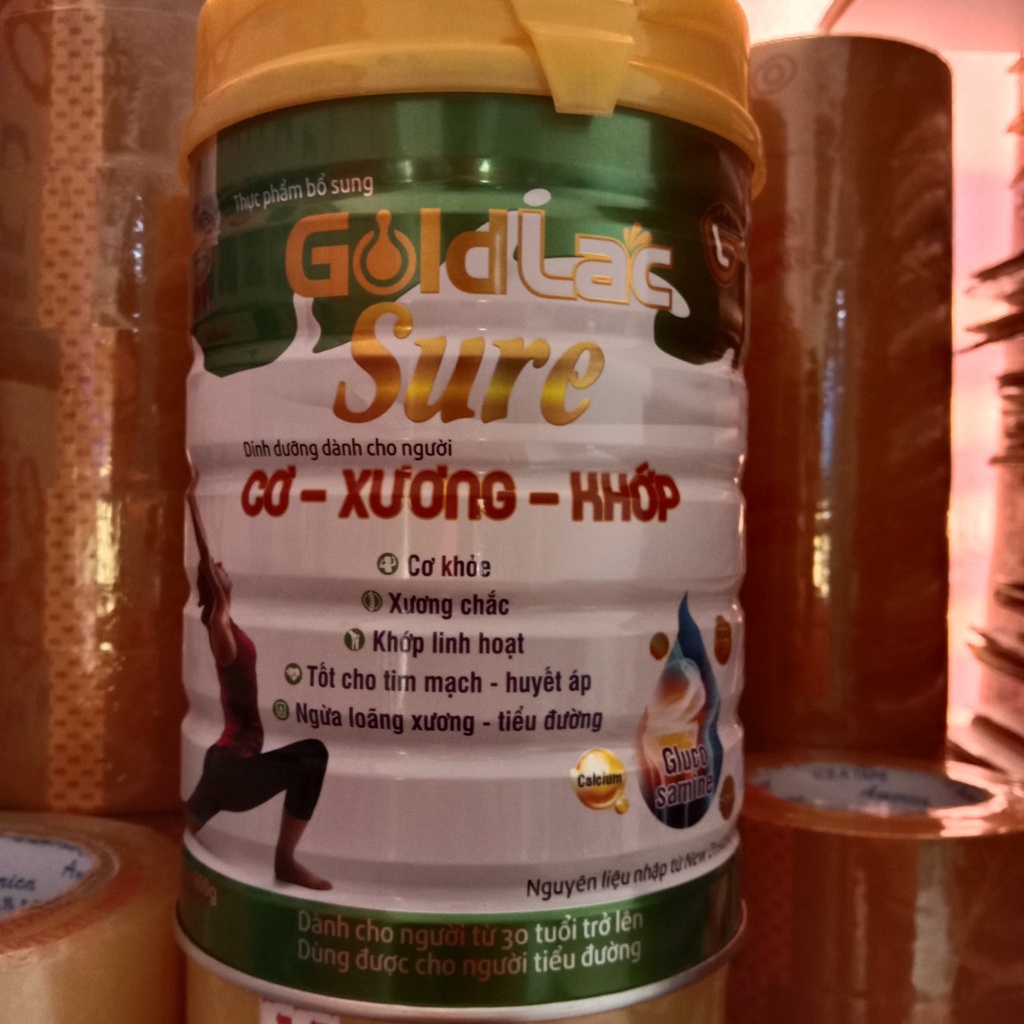 Sữa xương khớp, tiểu đường, huyết áp Goldlac Sure 900G – Khuyên dùng cho người loãng xương, tiểu đường, huyết áp