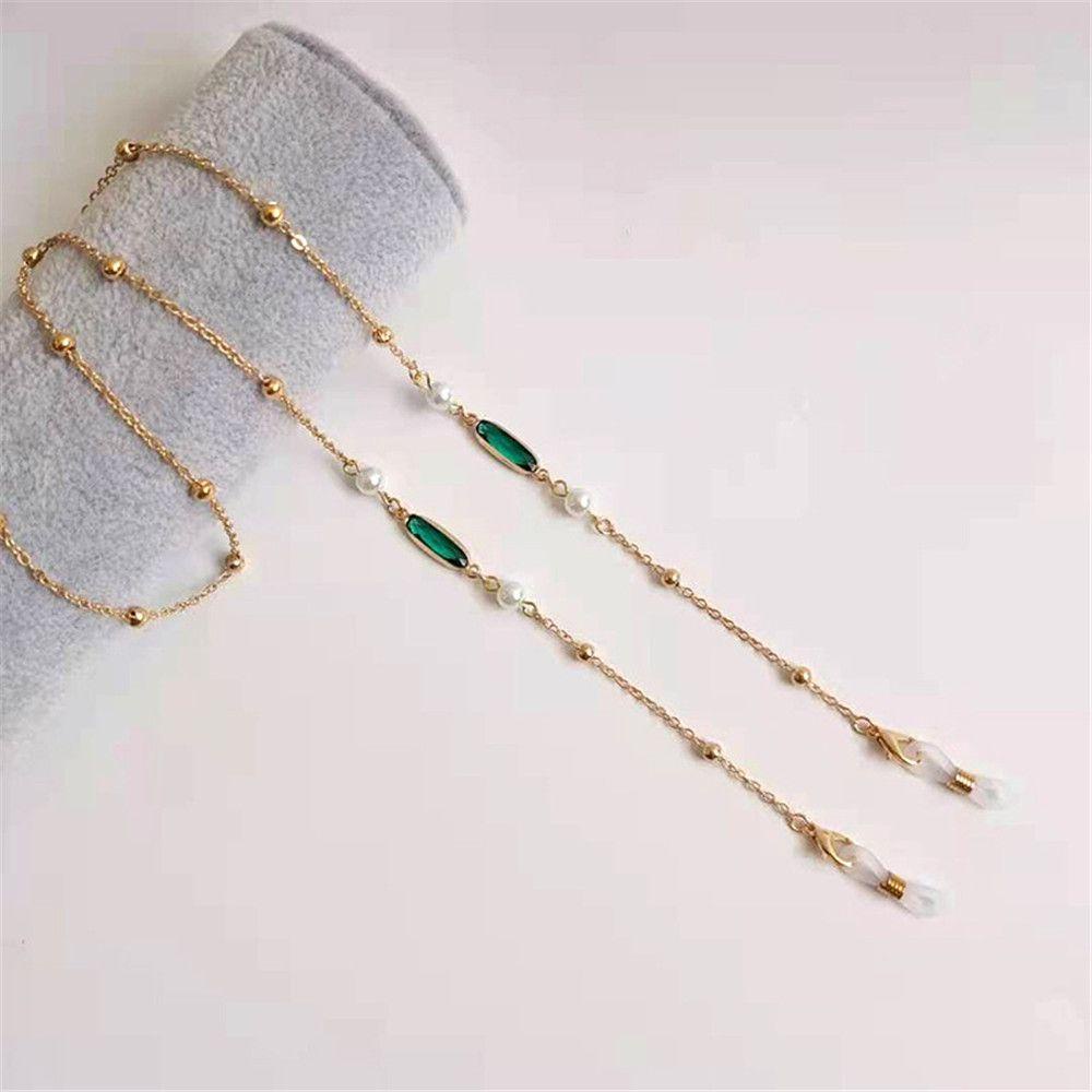 Dây Đeo Mắt Kính Chống Trượt Đính Ngọc Trai Thời Trang Dành Cho Nam Nữ|Hạt Đầy Màu Sắc / Nhiều Màu