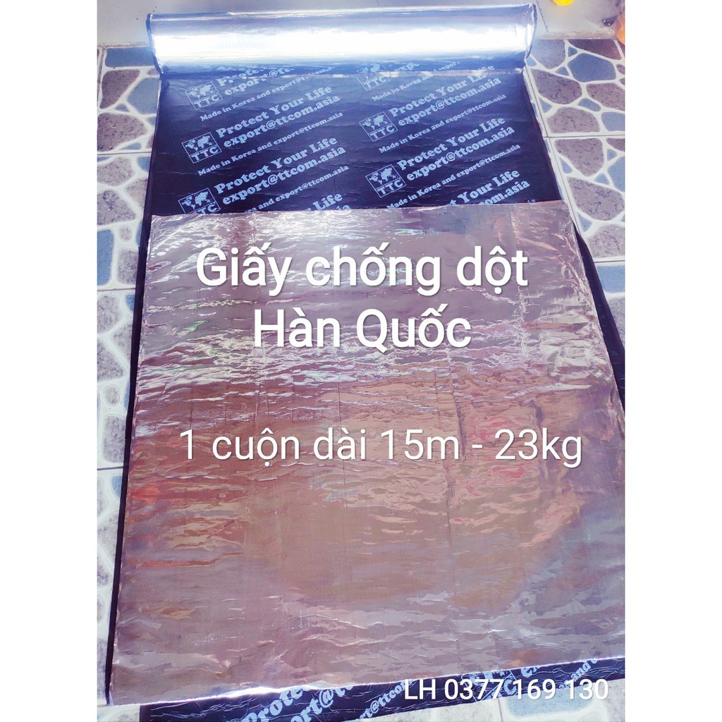 Giấy dầu chống dột chống thấm Hàn Quốc khổ 1 mét vuông chỉ 99k Keo chống dột chống thấm Hàn Quốc