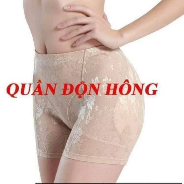 Quần ren đùi độn hông