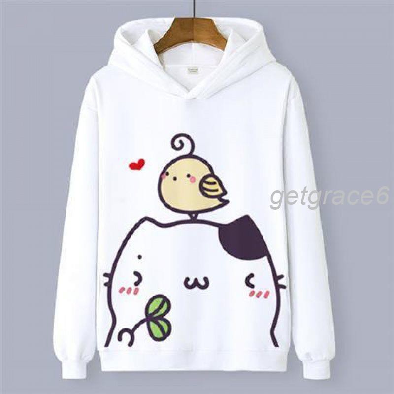 Áo Hoodie In Hình Mèo Phong Cách Nhật Bản Đáng Yêu