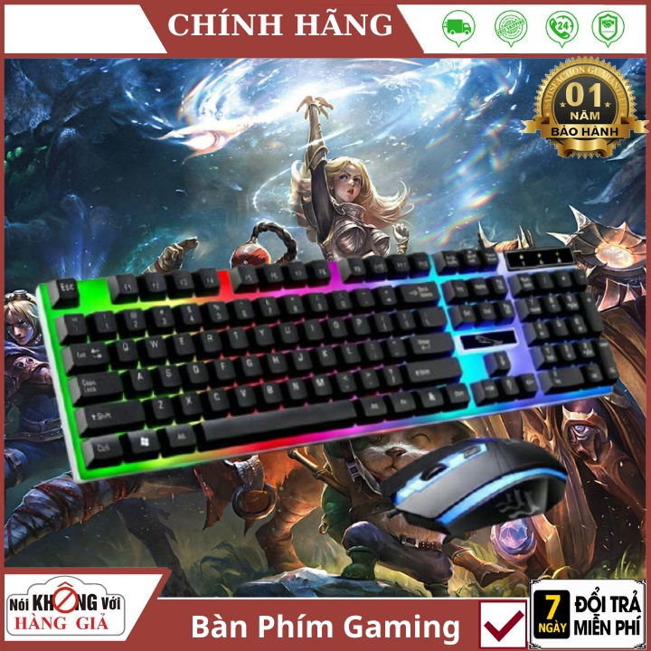 Bộ bàn phím chuột gaming G21  FREESHIP  Có LED 7 Màu Ấn Tượng - Bảo hành 12 tháng