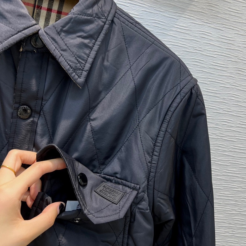 Áo khoác nam hai mặt thiết kế vintage thương hiệu Burberry BBR cao cấp