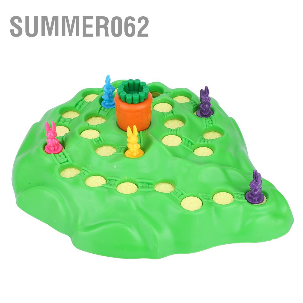 Bộ trò chơi thỏ vượt bẫy dễ thương vui nhộn dành cho trẻ em Trò chơi cha mẹ và con cái 【Summer062】