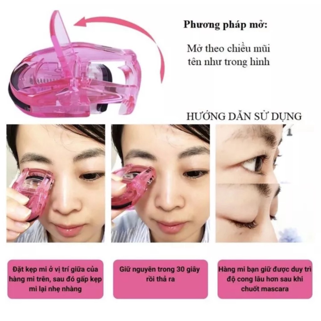 Kẹp Bấm Mi Kai Beauty Care Compact Curler Nhật Bản