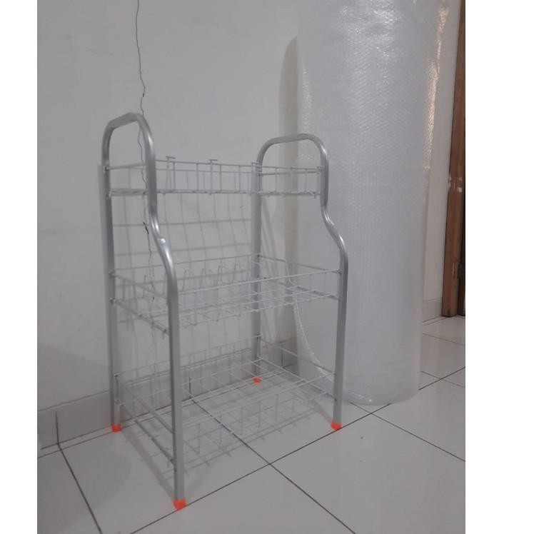 Giá Nhôm 3 Tầng Đựng Đĩa Tiện Dụng Cho Nhà Bếp | BigBuy360 - bigbuy360.vn