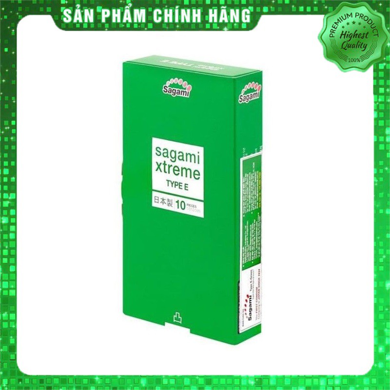 Bao cao su gân gai Sagami Xtreme Type E - hộp 10 chiếc - Nhật Bản