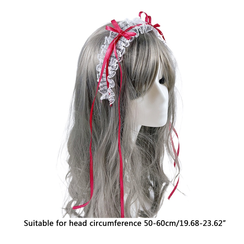 Băng Đô Ren Đính Núm Tua Xinh Xắn Cho Nữ