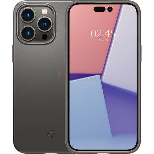 Ốp lưng chống sốc hỗ trợ sạc không dây Spigen Thin Fit iP 14 Pro Max/14 Pro/14 Plus/14 - Hàng chính hãng