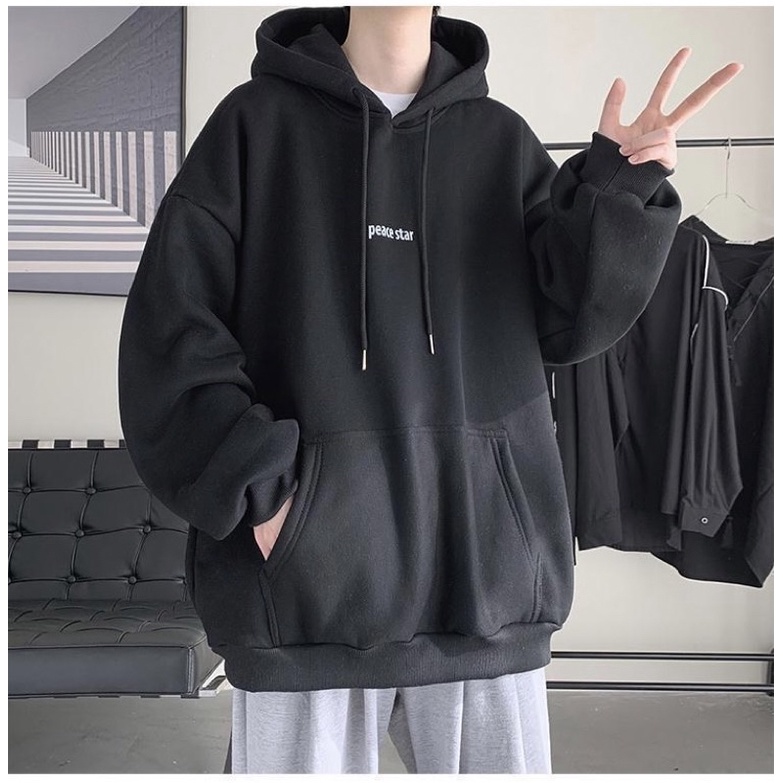 Áo hoodie nam nữ chất nỉ bông dày đẹp in hình peace