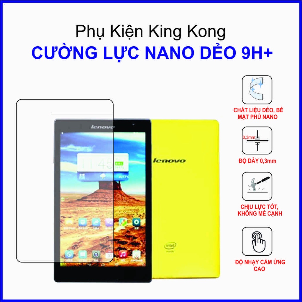 Cường lực Lenovo tab s8 Cường lực nano dẻo 9H+