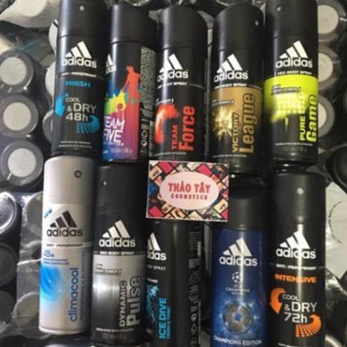 Xịt khử mùi toàn thân nam ADIDAS DEO BODY SPRAY [ Freeship Từ 50K ]