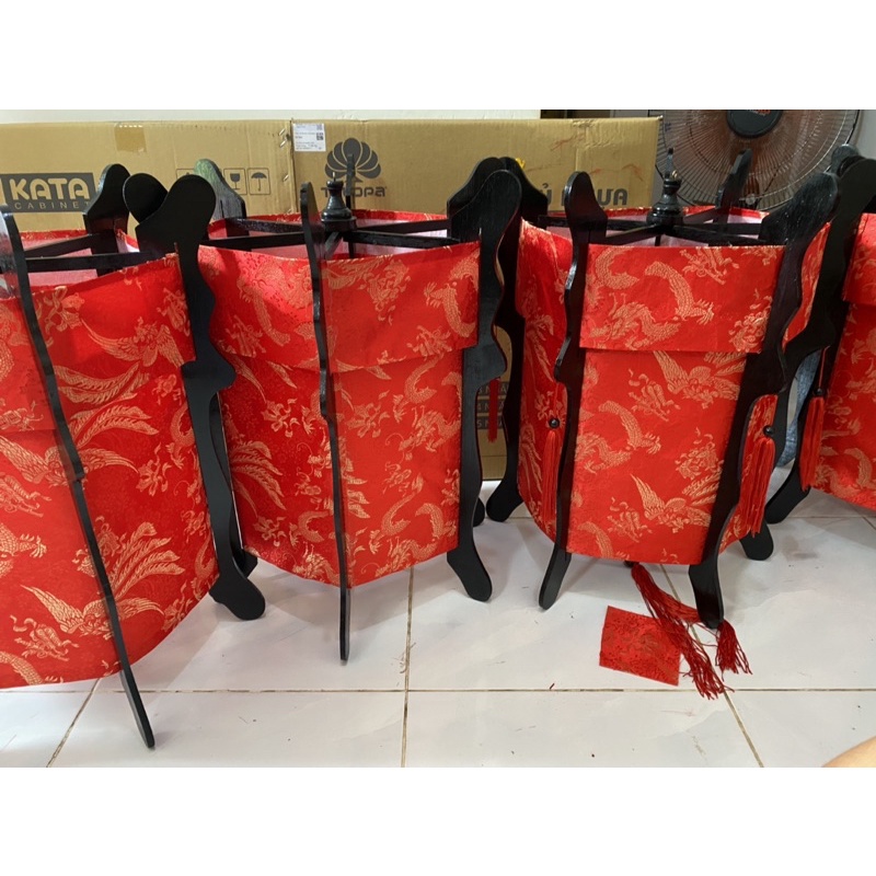 ĐÈN LỒNG TRỤ KHUNG GỖ trang trí  HỘI AN