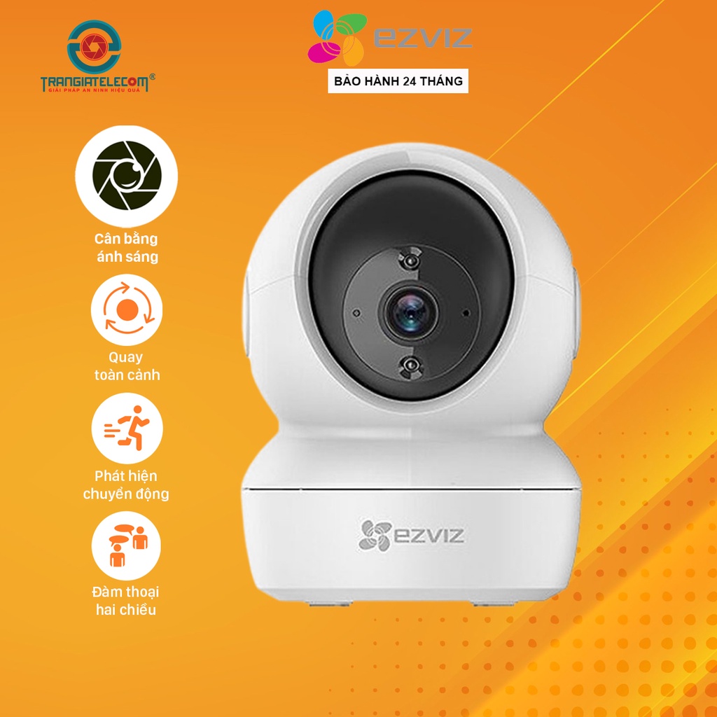 Camera Wifi Ezviz C6N Trong Nhà Xoay 360 Độ, Đàm Thoại 2 Chiều - TRANGIATELECOM