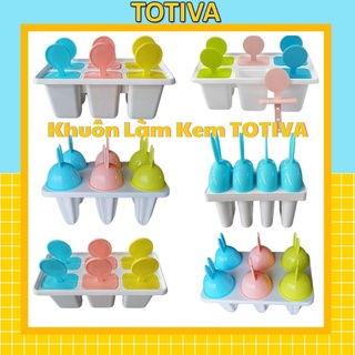 Khuôn làm kem Totiva khuôn làm kem hình thú khay làm kem khuôn làm kem que