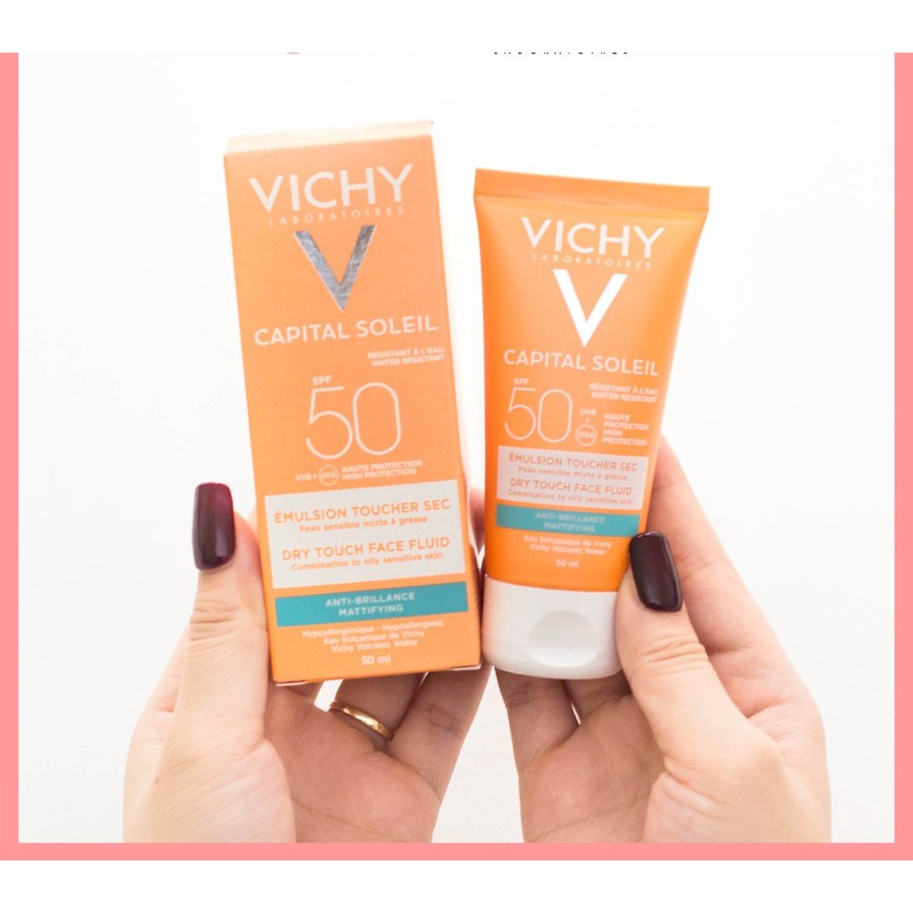 Kem chống nắng Vichy kiềm dầu Pháp 50ml - Herskin Official Store