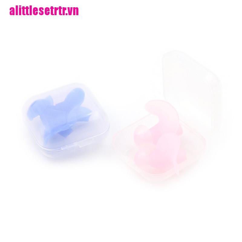 1 Cặp Nút Bịt Lỗ Tai Khi Bơi Bằng Silicone Mềm Tiện Dụng