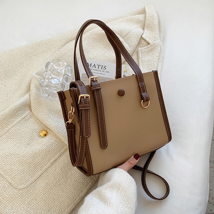 Túi đeo chéo, đeo vai da trơn phối viền - Hàng loại 1 - TB.Store HD173 22x18x10 cm