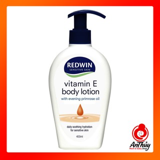 Sữa dưỡng thể REDWIN Vitamin E Body Lotion with evening primrose oil (400ml)