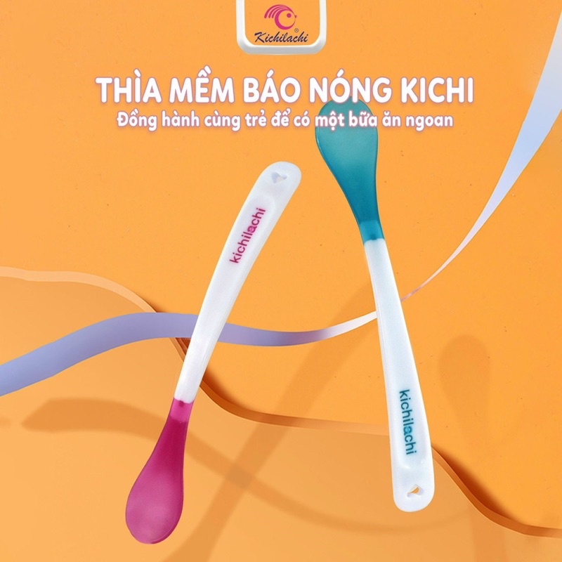 Thìa báo nóng đơn kichi kèm hộp đựng