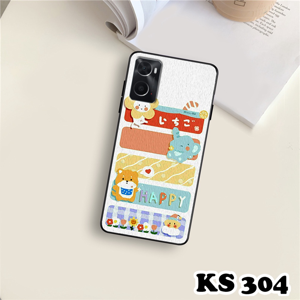 Ốp lưng Oppo A36 - Oppo A76 - Ốp in hình Gấu&amp;Thỏ siêu xinh - Lưng nhám viền TPU