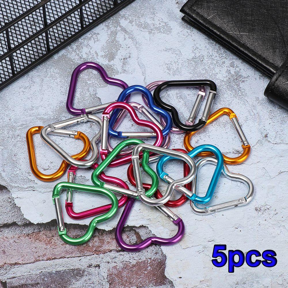 JARRED Móc Khóa Hợp Kim Nhôm Hình Trái Tim Nhiều Màu Sắc