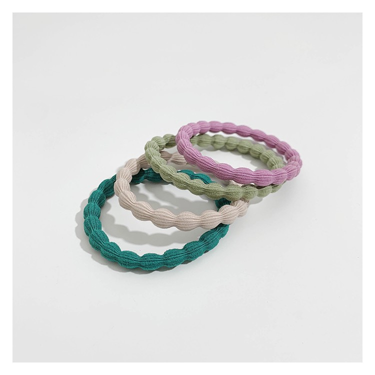 Dây Buộc Tóc Cao Su Hình Hạt Đậu Nhiều Màu A0001