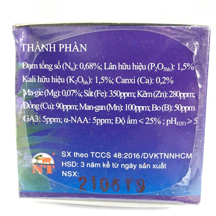 Hộp 20 túi phân bón chậm tan dạng túi lọc NT-1602 HK2 cung cấp dinh dưỡng kích ra hoa cho phong lan, hoa cảnh