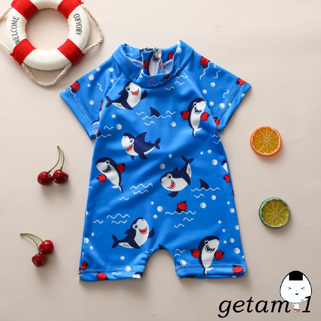 Đồ Bơi Liền Thân Hình Cá Mập Cho Bé Trai
