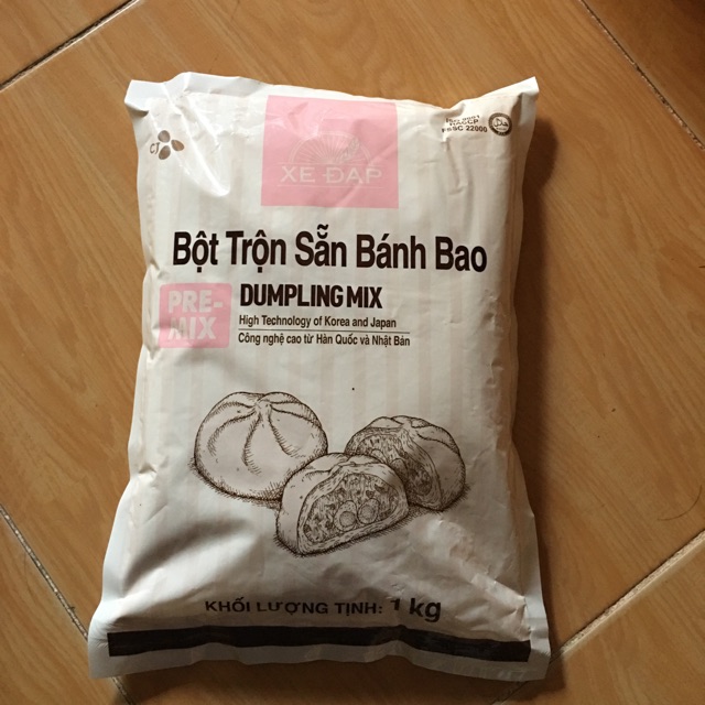 Bột làm bánh bao trộn sẵn Xe Đạp 1kg