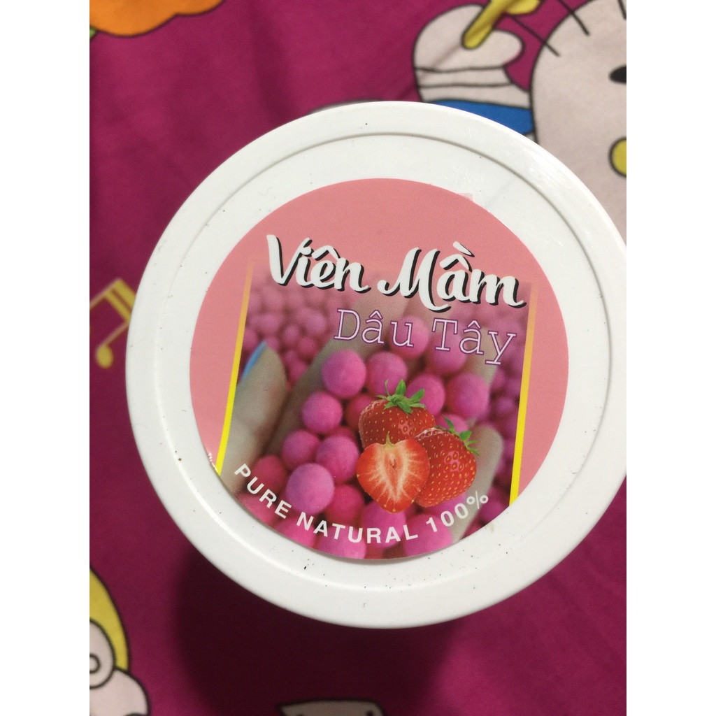 Viên Mầm Dâu Tây Giảm cân đẹp dáng đẹp da gói 100g