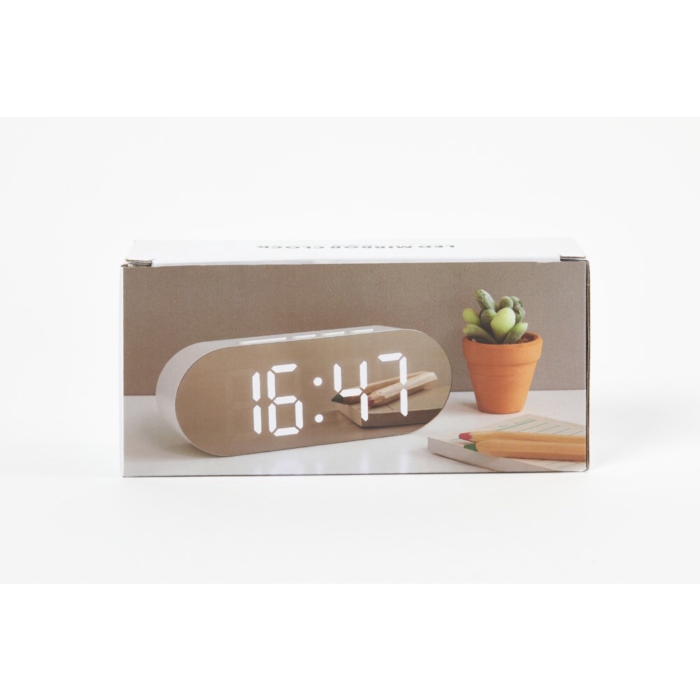 Đồng Hồ Đèn LED ARTBOX Hàn Quốc Để Bàn Thiết Kế Gương Bo Tròn