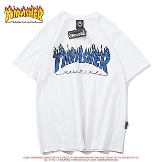 Áo thun unisex chữ lửa THRASHER