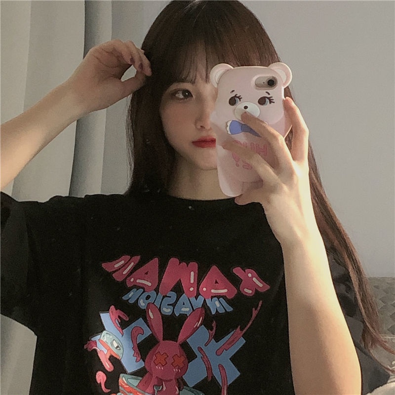 Áo Thun Tay Ngắn Dáng Rộng Phong Cách Hàn Quốc Thời Trang Cho Nữ áo phông nữ  JL-TX-53