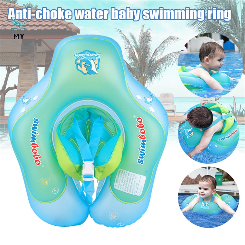 Baby Pool Float Inflatable Swimming Trainer Cute Swimming Ring for Kids Toddlers Aged 3-48 Months