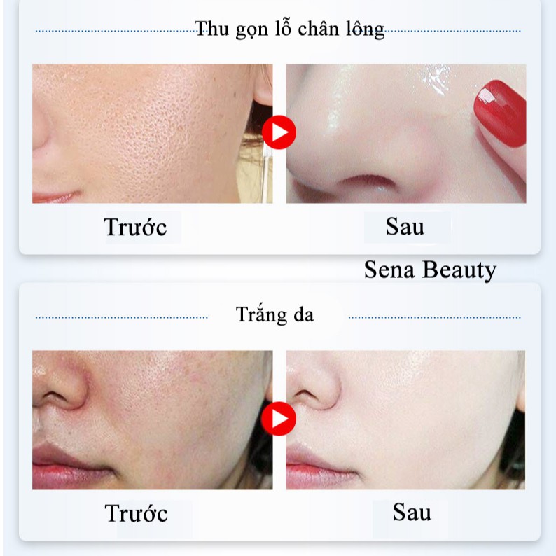 Serum dưỡng da se khít lỗ chân lông giảm mụn đầu đen Shrinkage Pore Qianzi Sena Beauty | BigBuy360 - bigbuy360.vn