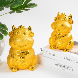 Trâu vàng đựng tiền tiết kiệm bằng nhựa – Tết Tân Sửu