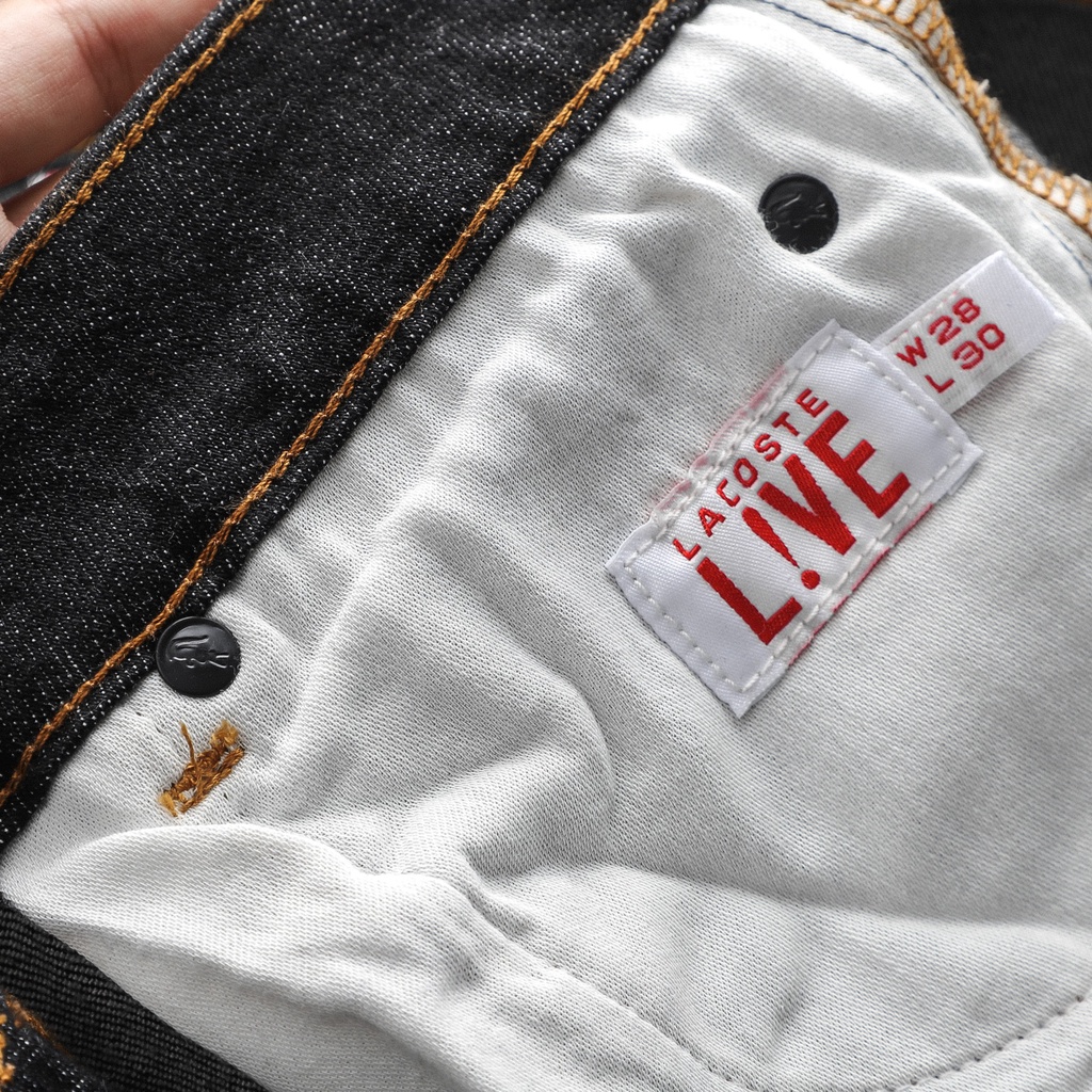 Quần jean dài nam LCST đen tiêu (Form Slimfit,chất vải co dãn,ống quần 15 - 18cm,hàng Vnxk)-1033 | BigBuy360 - bigbuy360.vn