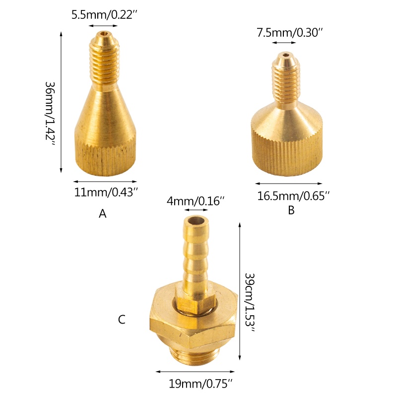 Vòi Phun M14 M18 Bằng Đồng Thau Làm Sạch Bề Mặt Máy Điều Hòa Xe Hơi