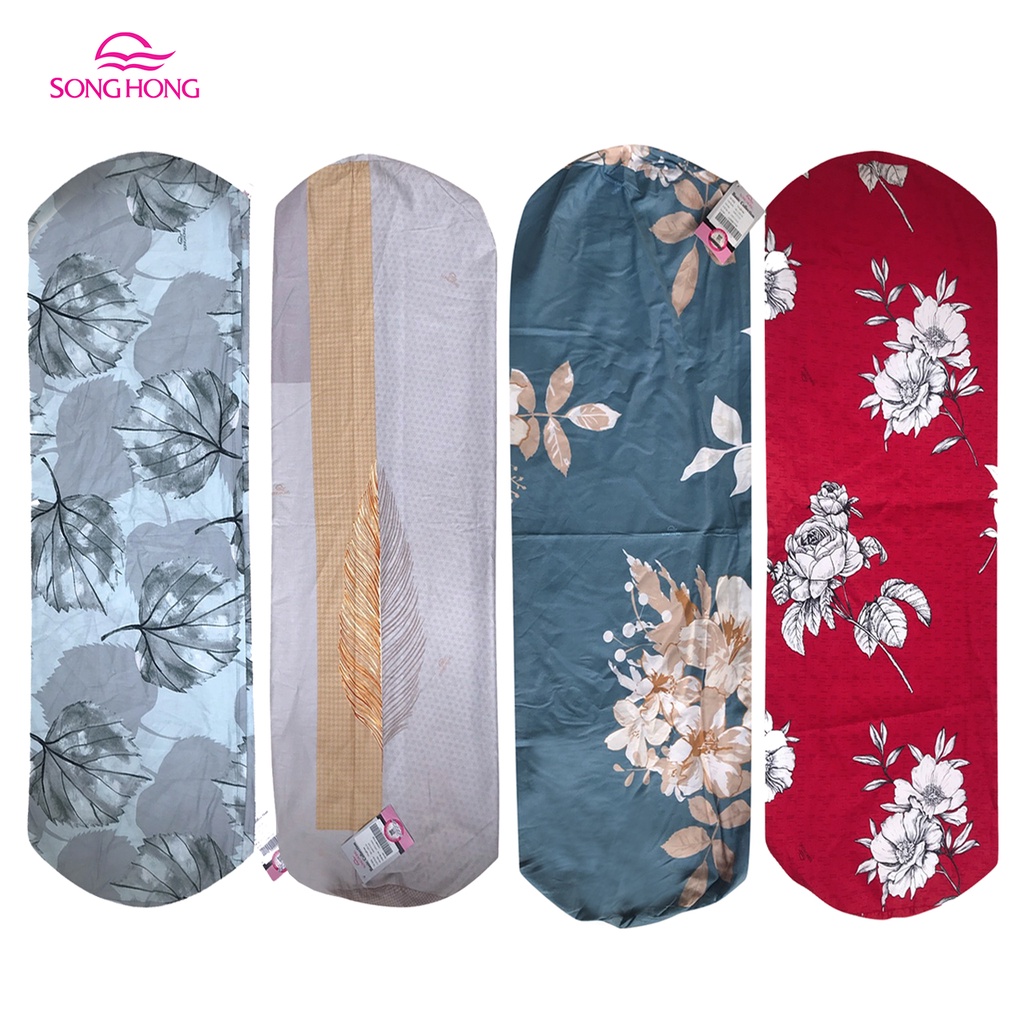 Vỏ gối ôm Sông Hồng - 100% cotton - kt 38x100cm