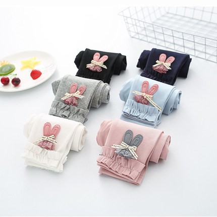 Quần Legging In HìNh Thỏ Dễ Thương Cho Bé GáI