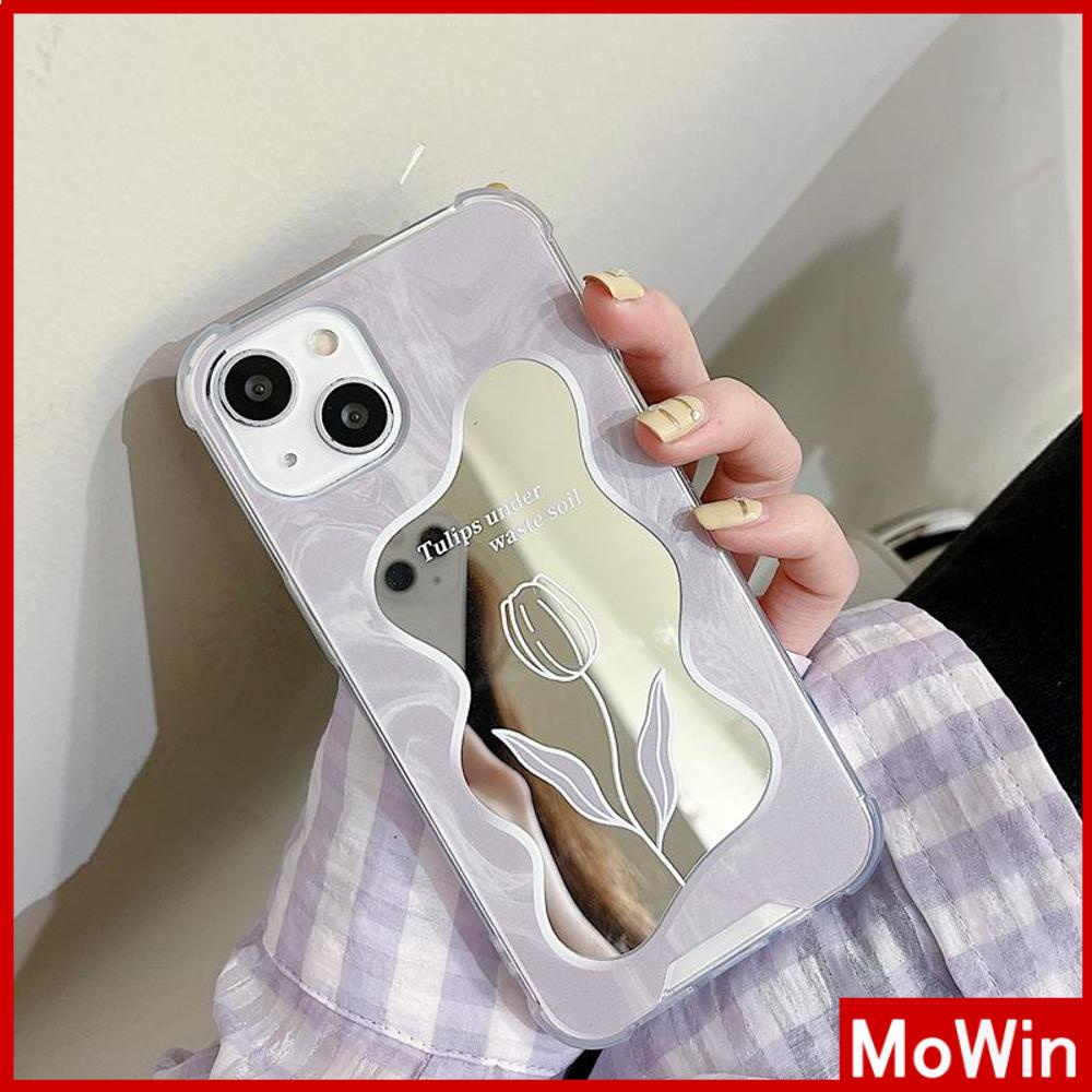 Ốp điện thoại mặt gương acrylic chống sốc họa tiết vân đá thích hợp cho iPhone 11 13 Pro Max 12 Pro Max 7+ x xr xs max