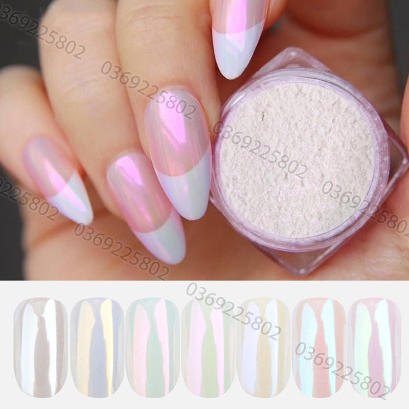 Bột ngọc trai, bột tráng gương làm móng siêu đẹp