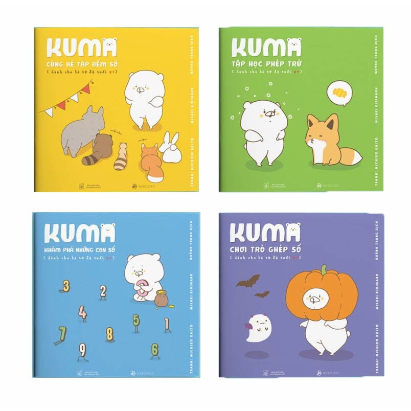 Sách - Ehon Nhật Bản - Kuma - Trọn bộ 4 cuốn