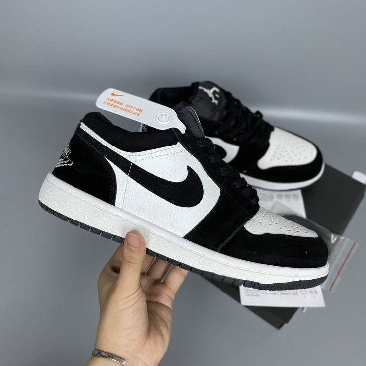 ✔️ Giày Jordan 1 Low Panda Đen Trắng Giày Thể Thao Nam Nữ Thấp Cổ Full Phụ Kiện ✔️
