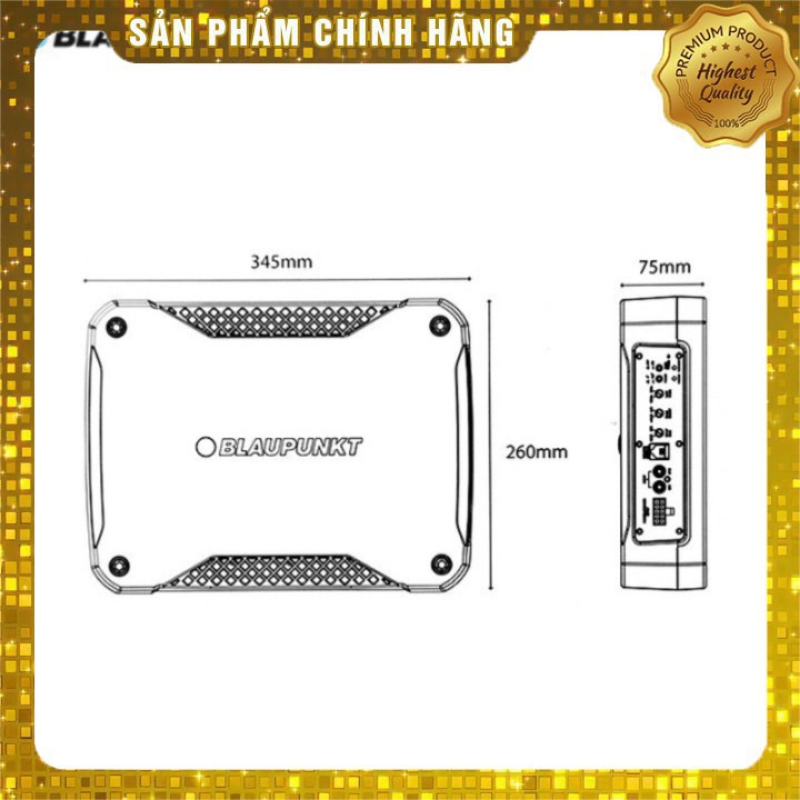 Loa Sub siêu trầm đặt gầm ghế xe ô tô thương hiệu cao cấp Blaupunkt - XLF180A Chính hãng