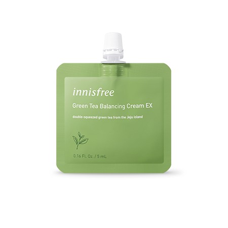 SAMPLE KEM DƯỠNG INNISFREE GREEN TEA BALANCING CREAM EX 5ML