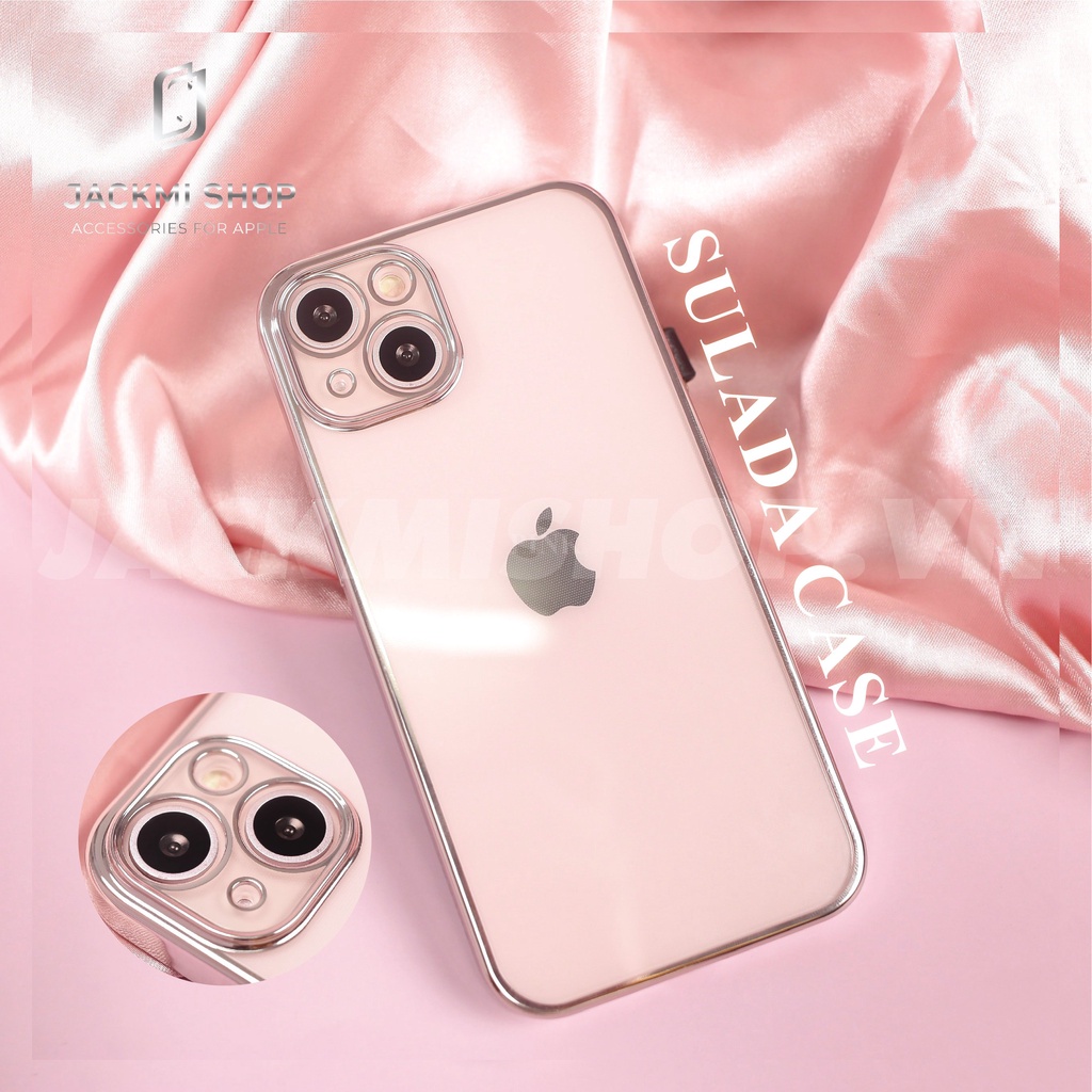 [HÀNG CHÍNH HÃNG] Ốp lưng SULADA trong suốt viền màu bảo vệ camera cho iPhone 13/13Pro/13ProMax | BigBuy360 - bigbuy360.vn